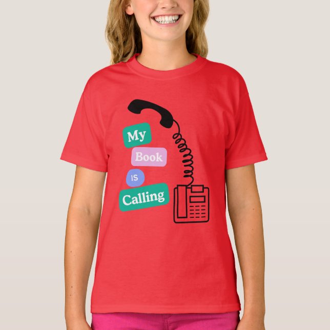 Funny Book Lover Reading Quote T-Shirt (Front)