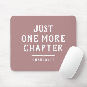 Funny Book Lover Saying Dusty Pink Custom Mouse Mat