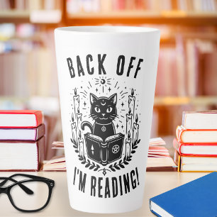 Funny Book Lovers Back Off I'm Reading Latte Mug