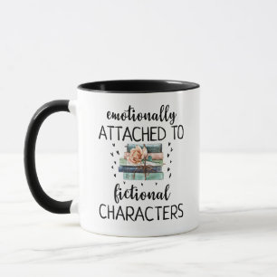 Funny Book Lovers Quote in Blue Modern Typography Mug