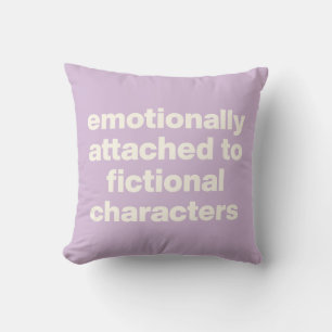 Funny Book Lovers Quote Simple Lilac Purple Cushion