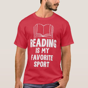 Funny Book Lover's Reading Is A Favourite Sport Ap T-Shirt