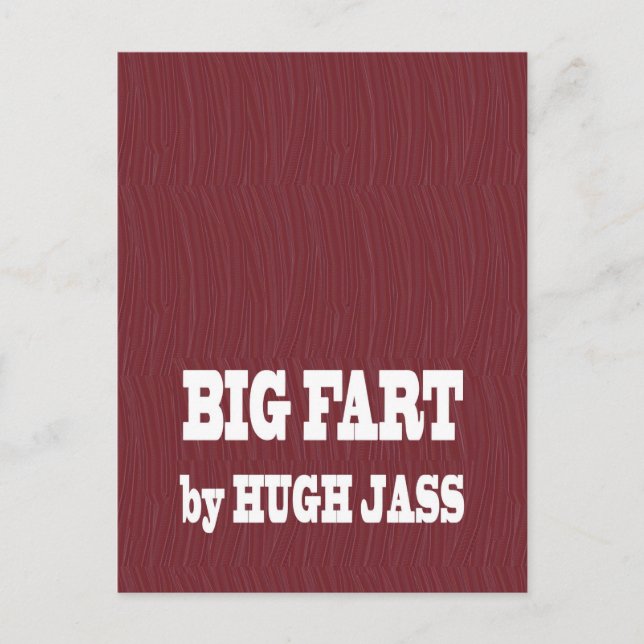 FUNNY BOOK NAMES : Pronounce Loud  LOWPRICE GIFTS Postcard (Front)