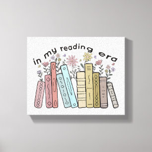 Funny Book Reader Quote In My Reading Era Groovy L Canvas Print
