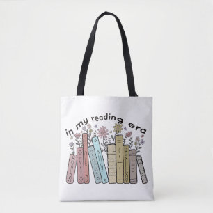 Funny Book Reader Quote In My Reading Era Groovy L Tote Bag