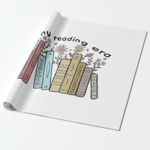 Funny Book Reader Quote In My Reading Era Groovy L Wrapping Paper