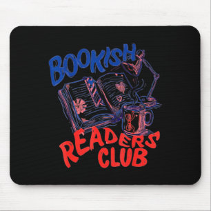 Funny bookish readers club mouse mat