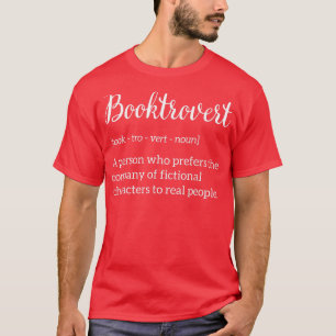 Funny Booktrovert Definition Cool Bookish Book Lov T-Shirt