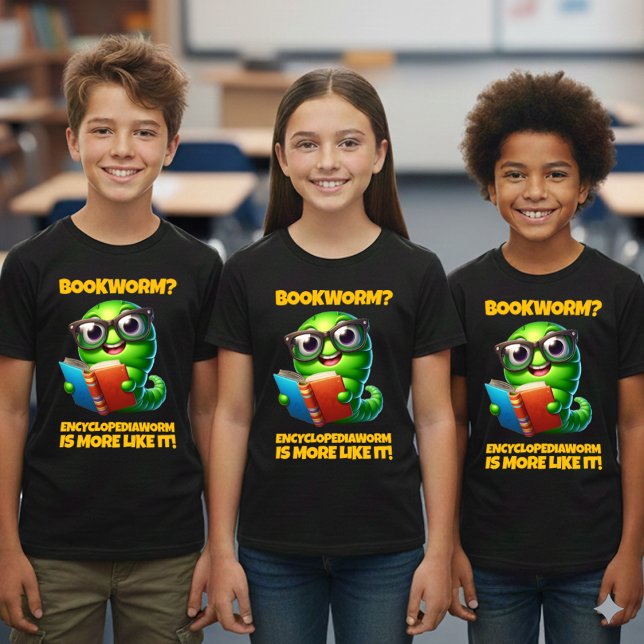 Funny Bookworm? Encyclopediaworm is More Like It! Tri-Blend Shirt (Funny Bookworm? Encyclopediaworm is More Like It! Shirts Cover Photo)