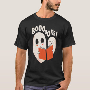 Funny Bookworm Ghost Halloween Costume Boooooks T-Shirt