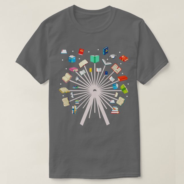 Funny Bookworm Gift Librarian Reading T-Shirt (Design Front)