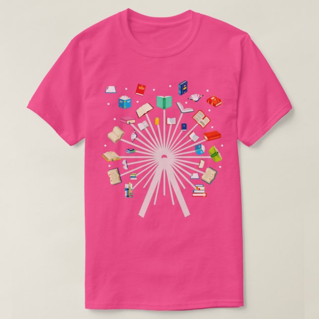 Funny Bookworm Gift Librarian Reading T-Shirt (Design Front)