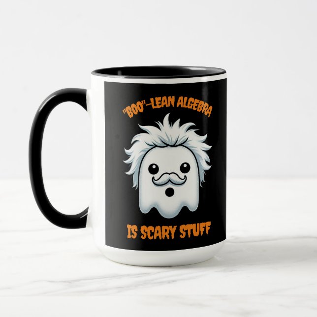 Funny Boolean Algebra is Scary Stuff Mug (Left)
