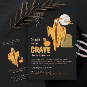 Funny Booty Adult Humour Halloween Costume Party Invitation