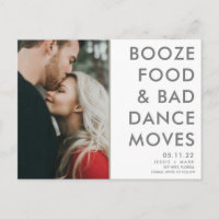Funny Booze, Food, Bad Dance Moves Save the Dates