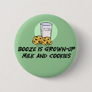Funny Booze Quote Button