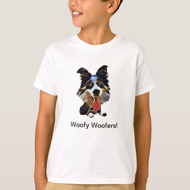 Funny Border Collie Boys T-Shirt (Front)