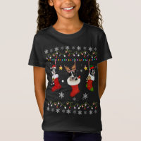 Funny Border Collie Christmas Socks Lights Gift Do