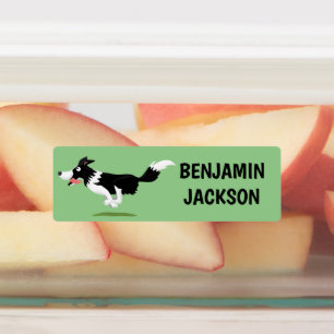 Funny Border Collie dog personalised cartoon