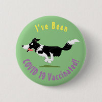 Funny Border Collie dog running cartoon