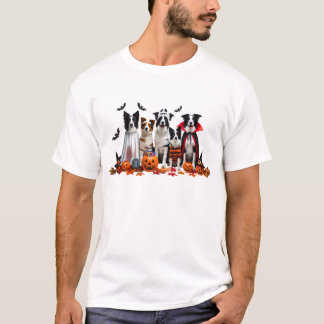 Funny Border Collie Halloween Dog Lover T-Shirt