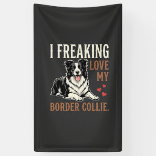 Funny Border Collie Love Dog Banner