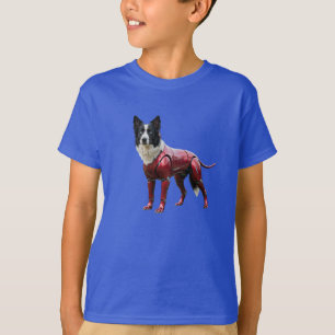 Funny Border Collie Robot Kid's T-Shirt