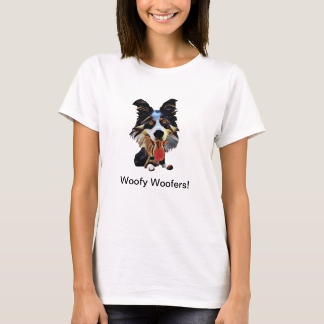 Funny Border Collie Women's T-Shirt (Front)