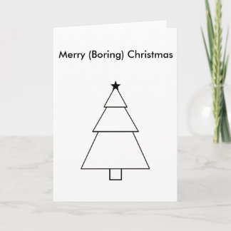 Funny Boring Christmas Card