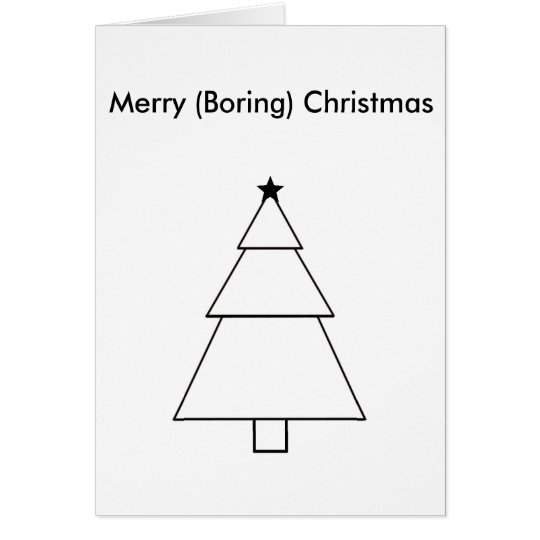 Funny Boring Christmas Card