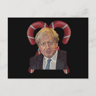 Funny Boris Johnson Christmas Postcard