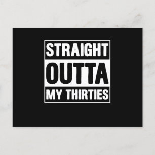 Funny Born In 1980 40 Years Old Straight Outta My  Postcard