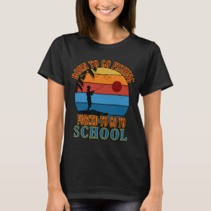 Funny Born To Go Fishing Bass Fish Fisherman Boys T-Shirt