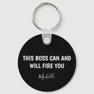 Funny Boss Personalised Key Ring