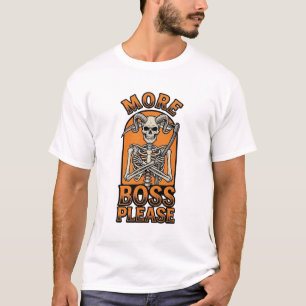 Funny Boss Skeleton Vintage Halloween Shirt_1 T-Shirt