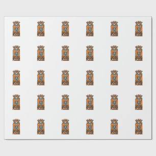 Funny Boss Skeleton Vintage Halloween Shirt_1 Wrapping Paper
