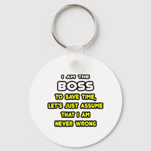 Funny Boss T-Shirts and Gifts Key Ring