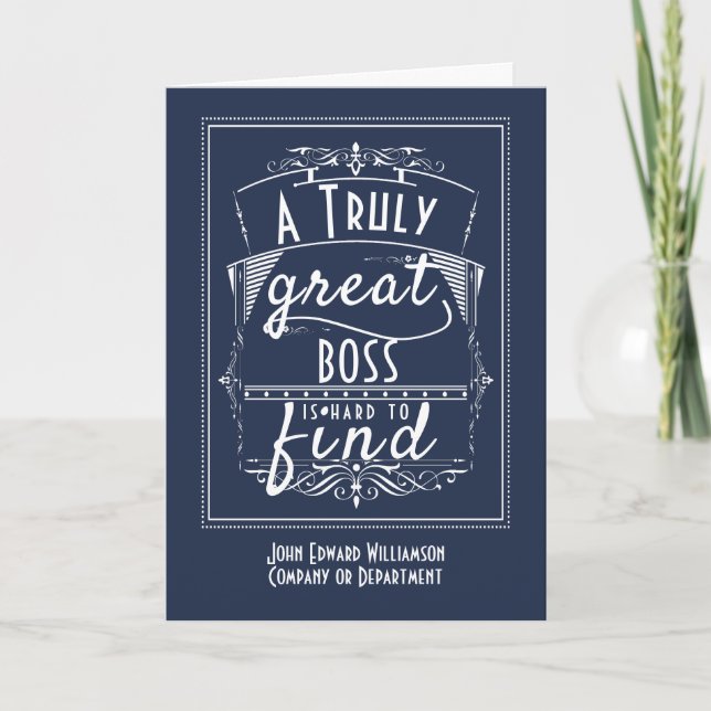 Funny Boss Thank You Appreciation Card (Front)