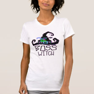 Funny Boss Witch Halloween Women T-Shirt