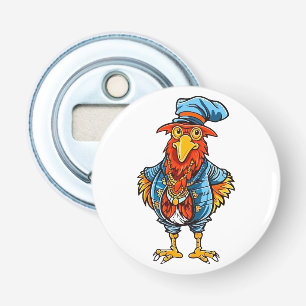 Funny Bossy Cartoon Rooster Bottle Opener