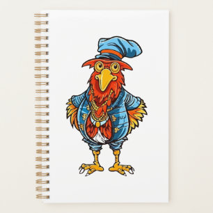 Funny Bossy Cartoon Rooster Planner