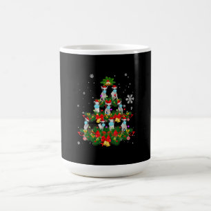 Funny Boston Terrier Christmas Tree Dog Mask Xmas Coffee Mug