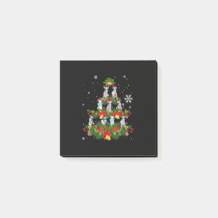 Funny Boston Terrier Christmas Tree Dog Mask Xmas Post-it Notes
