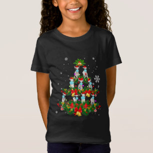 Funny Boston Terrier Christmas Tree Dog Mask Xmas T-Shirt