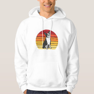 Funny Boston Terrier Retro Dog Attitude Hoodie