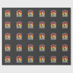 Funny Boston Terrier Retro Dog Attitude Wrapping Paper
