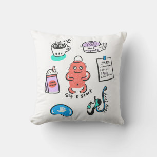 Funny Bouldering Art Print - Climbers’ Inside Joke Cushion