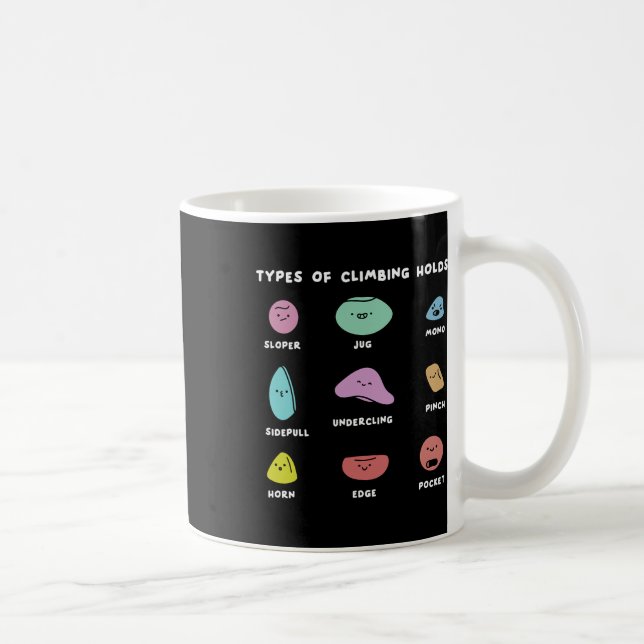 Funny Bouldering Boulderer Indoor Rock Wall Climbe Coffee Mug (Right)