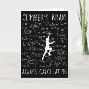 Funny Bouldering Rock Climbing Card