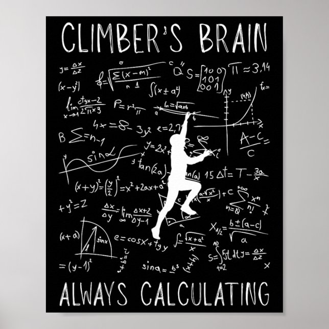 Funny Bouldering Rock Climbing  Poster (Front)